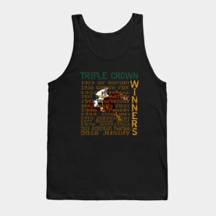 Triple Crown Winners 2018 - Famous Racehorses Tank Top